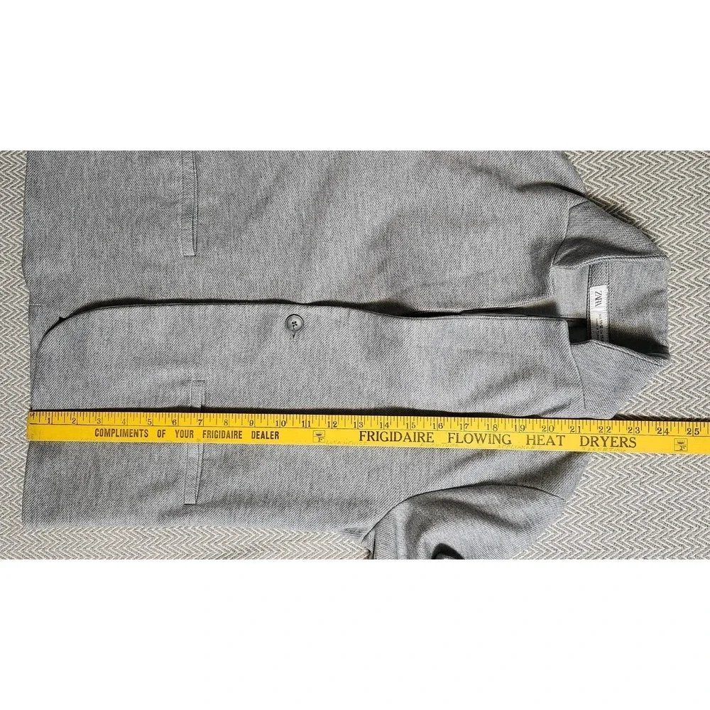 Zara Boys Blazer Gray Size 11-12 Academia Sports Coat Party Semi Formal